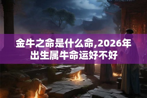 金牛之命是什么命,2026年出生属牛命运好不好 金牛之命是什么命,2026年出生属牛命运好不好
