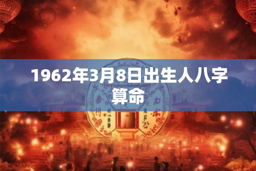 1962年3月8日出生人八字算命