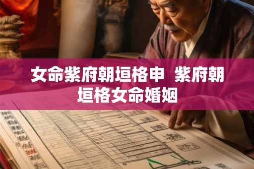 女命紫府朝垣格申 紫府朝垣格女命婚姻 女命紫府朝垣格申 紫府朝垣格女命婚姻