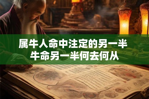 属牛人命中注定的另一半 牛命另一半何去何从