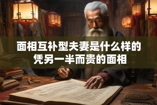 面相互补型夫妻是什么样的 凭另一半而贵的面相