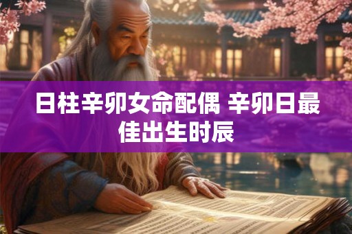 日柱辛卯女命配偶 辛卯日最佳出生时辰 日柱辛卯女命配偶 辛卯日最佳出生时辰