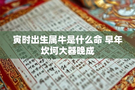 寅时出生属牛是什么命 早年坎坷大器晚成