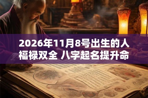 2026年11月8号出生的人福禄双全 八字起名提升命格