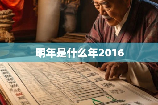 明年是什么年2016