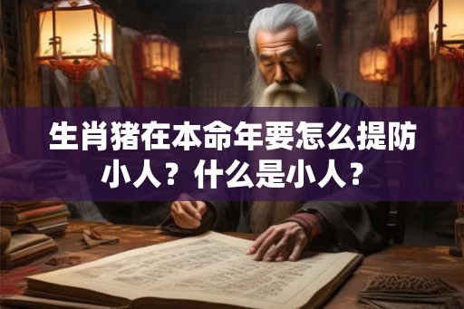 生肖猪在本命年要怎么提防小人？什么是小人？