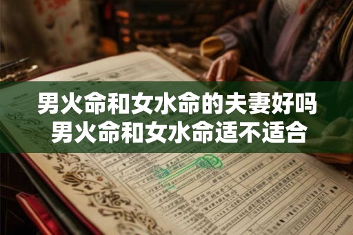 男火命和女水命的夫妻好吗 男火命和女水命适不适合 男火命和女水命的夫妻好吗 男火命和女水命适不适合