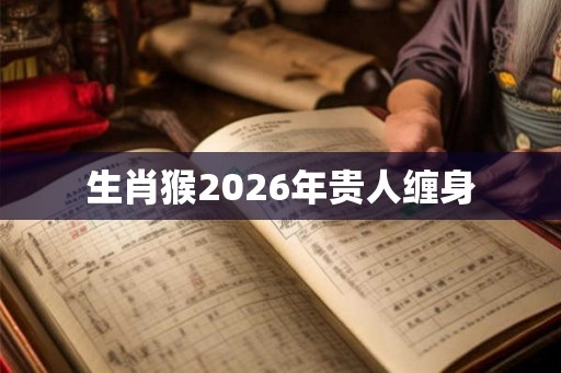 生肖猴2026年贵人缠身