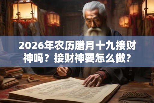 2026年农历腊月十九接财神吗？接财神要怎么做？