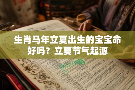 生肖马年立夏出生的宝宝命好吗?立夏节气起源 生肖马年立夏出生的宝宝命好吗?立夏节气起源