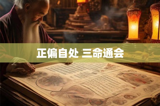 正偏自处 三命通会