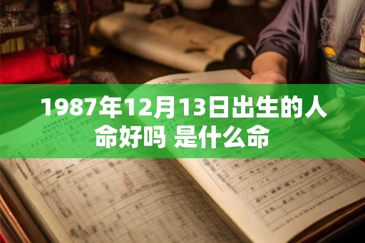 1987年12月13日出生的人命好吗 是什么命