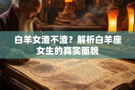 白羊女渣不渣？解析白羊座女生的真实面貌