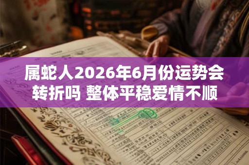属蛇人2026年6月份运势会转折吗 整体平稳爱情不顺