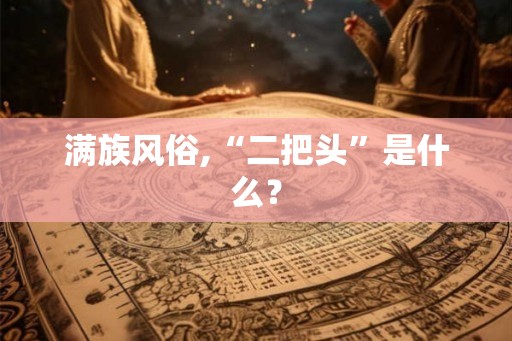 满族风俗,“二把头”是什么? 满族风俗,“二把头”是什么?