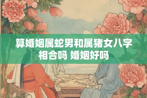 算婚姻属蛇男和属猪女八字相合吗 婚姻好吗 算婚姻属蛇男和属猪女八字相合吗 婚姻好吗