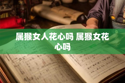 属猴女人花心吗 属猴女花心吗