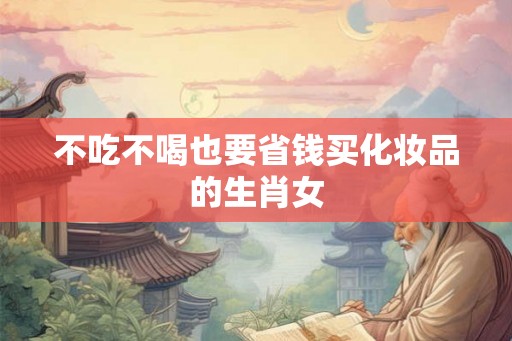 不吃不喝也要省钱买化妆品的生肖女