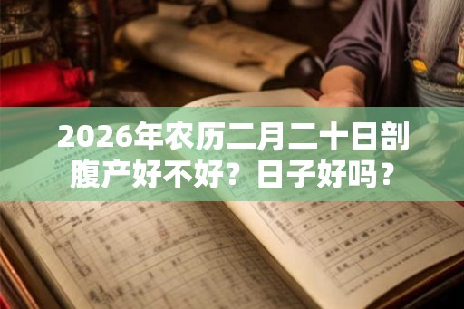 2026年农历二月二十日剖腹产好不好？日子好吗？