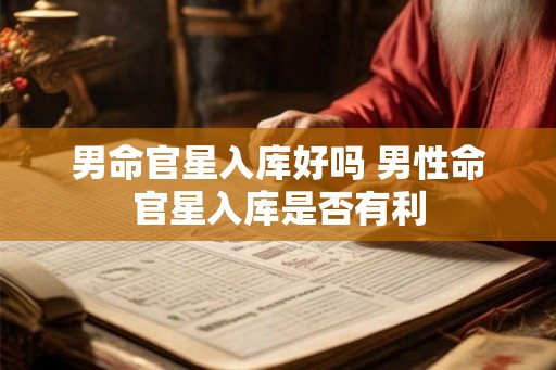 男命官星入库好吗 男性命官星入库是否有利