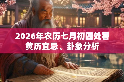 2026年农历七月初四处暑黄历宜忌、卦象分析 2026年农历七月初四处暑黄历宜忌、卦象分析