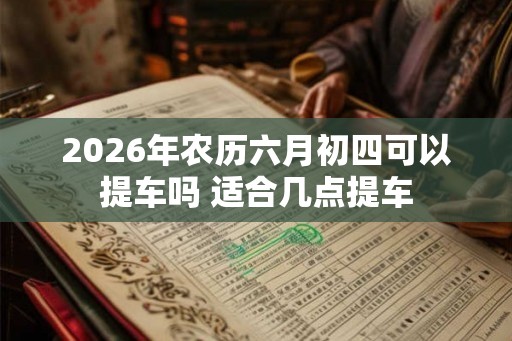 2026年农历六月初四可以提车吗 适合几点提车