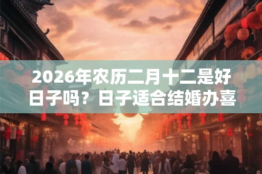 2026年农历二月十二是好日子吗？日子适合结婚办喜事吗？