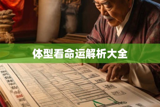 体型看命运解析大全