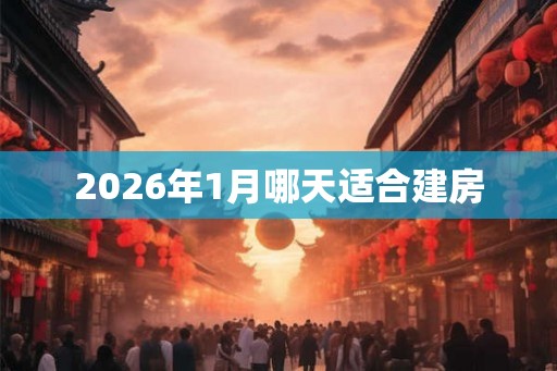 2026年1月哪天适合建房