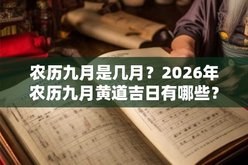 农历九月是几月？2026年农历九月黄道吉日有哪些？
