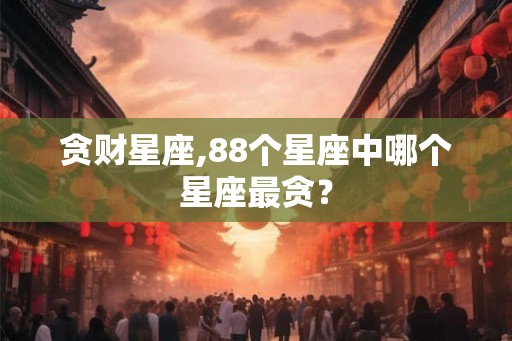 贪财星座,88个星座中哪个星座最贪? 贪财星座,88个星座中哪个星座最贪?