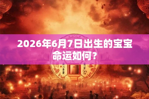 2026年6月7日出生的宝宝命运如何？