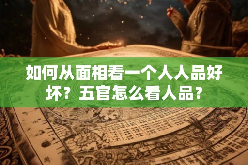 如何从面相看一个人人品好坏？五官怎么看人品？