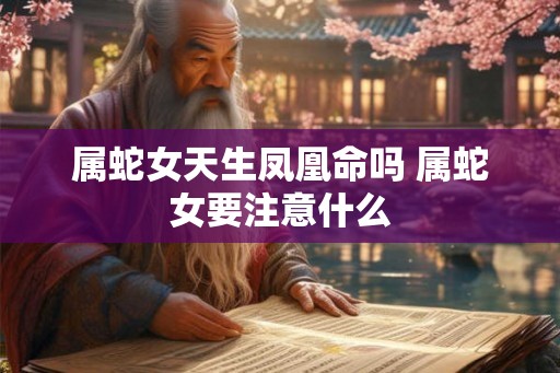 属蛇女天生凤凰命吗 属蛇女要注意什么