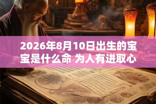 2026年8月10日出生的宝宝是什么命 为人有进取心