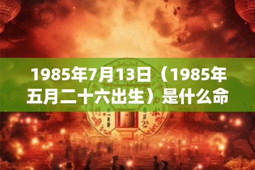 1985年7月13日（1985年五月二十六出生）是什么命_命运如何