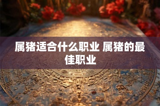属猪适合什么职业 属猪的最佳职业