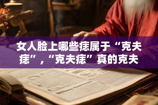 女人脸上哪些痣属于“克夫痣”,“克夫痣”真的克夫吗？