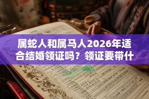 属蛇人和属马人2026年适合结婚领证吗？领证要带什么？