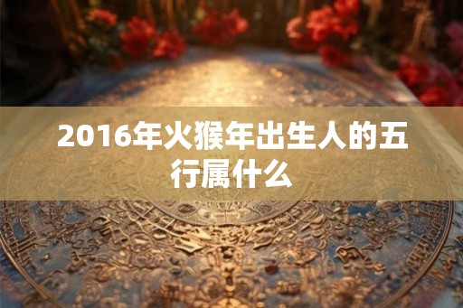 2016年火猴年出生人的五行属什么