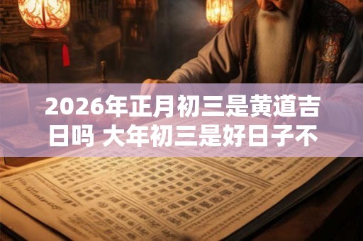2026年正月初三是黄道吉日吗 大年初三是好日子不