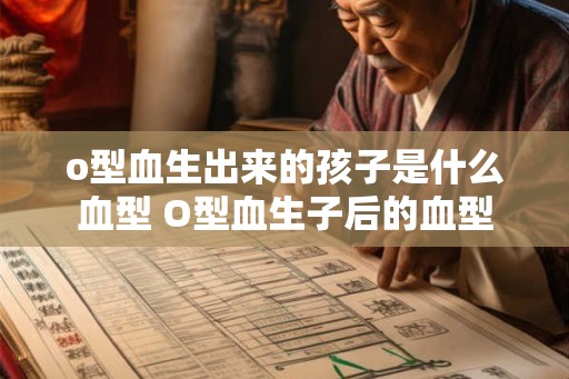 o型血生出来的孩子是什么血型 O型血生子后的血型