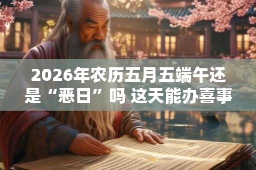 2026年农历五月五端午还是“恶日”吗 这天能办喜事吗