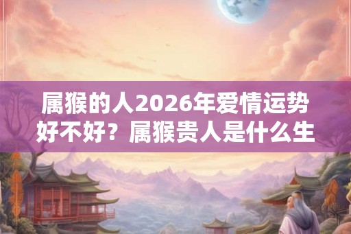 属猴的人2026年爱情运势好不好？属猴贵人是什么生肖？