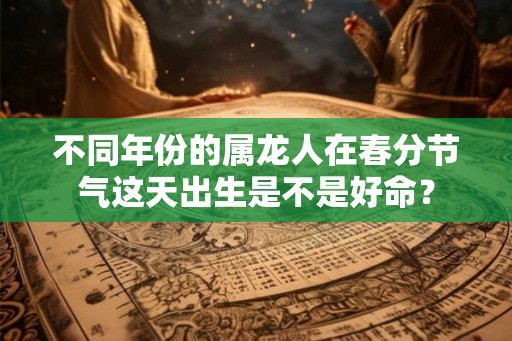 不同年份的属龙人在春分节气这天出生是不是好命？