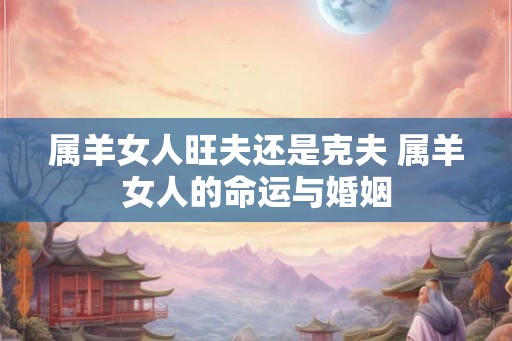 属羊女人旺夫还是克夫 属羊女人的命运与婚姻