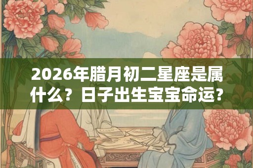 2026年腊月初二星座是属什么？日子出生宝宝命运？