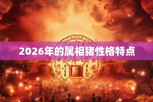 2026年的属相猪性格特点