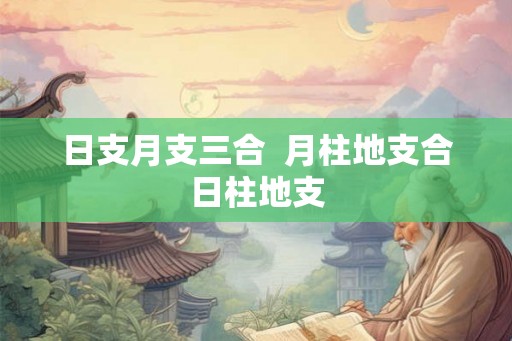 日支月支三合  月柱地支合日柱地支