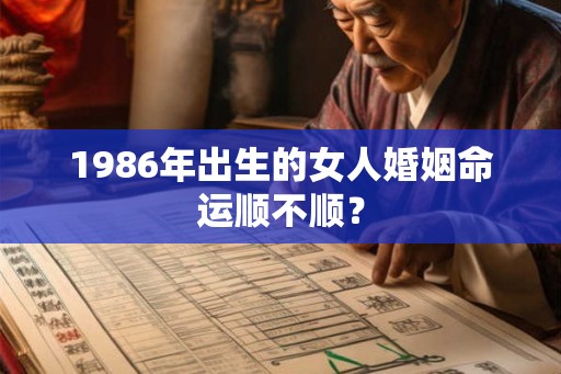 1986年出生的女人婚姻命运顺不顺？